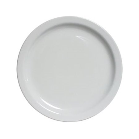 TUXTON CHINA Colorado 9 in. Plate - Porcelain White - 2 Dozen CLA-090